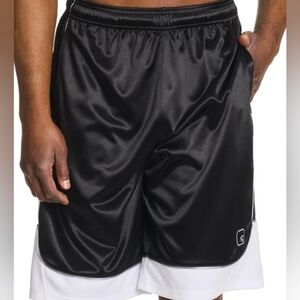 AND1 Black and White Athletic Shorts